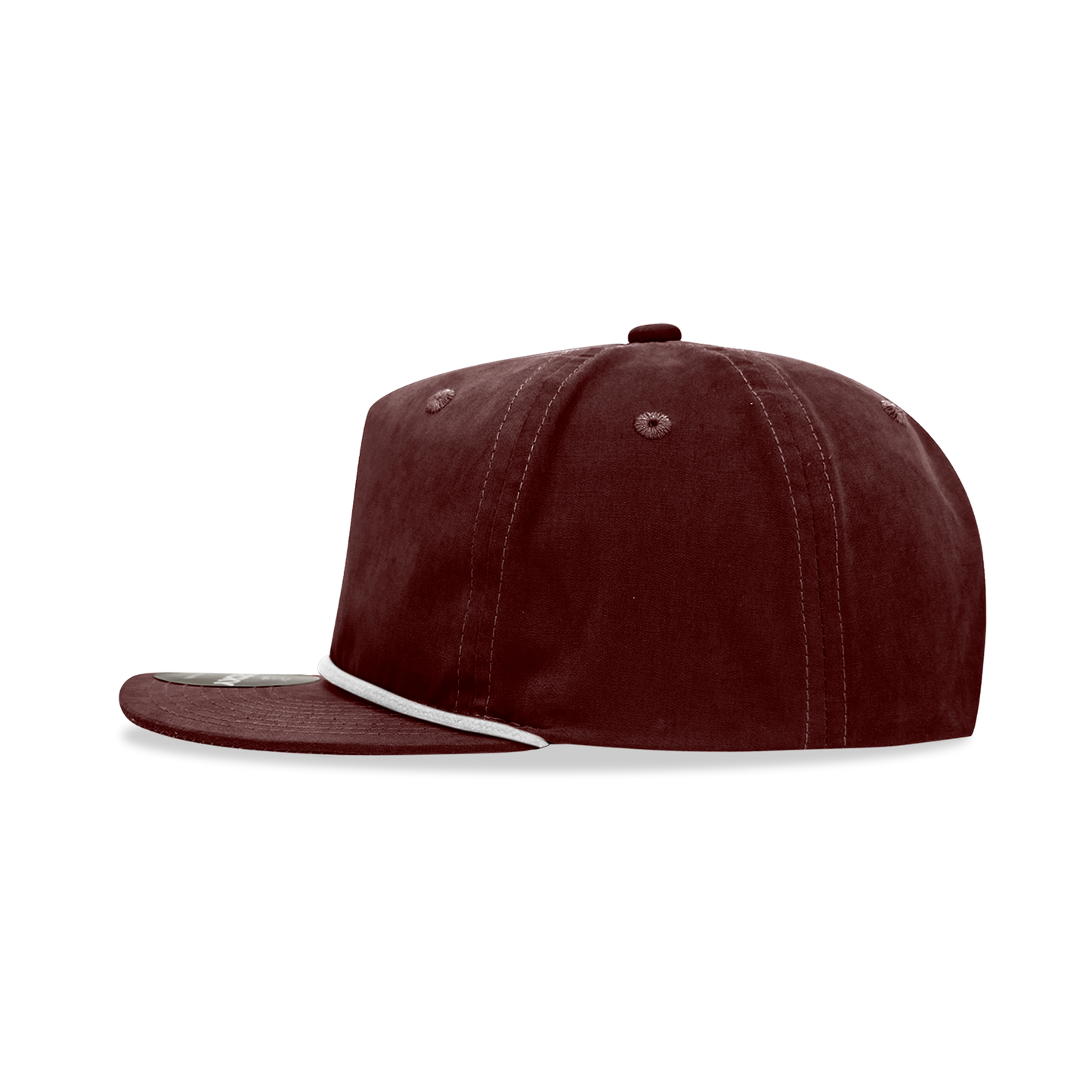 Decky 6032 - Classic Grandpa Rope Cap, 5 Panel Flat Bill Hat, Snapback