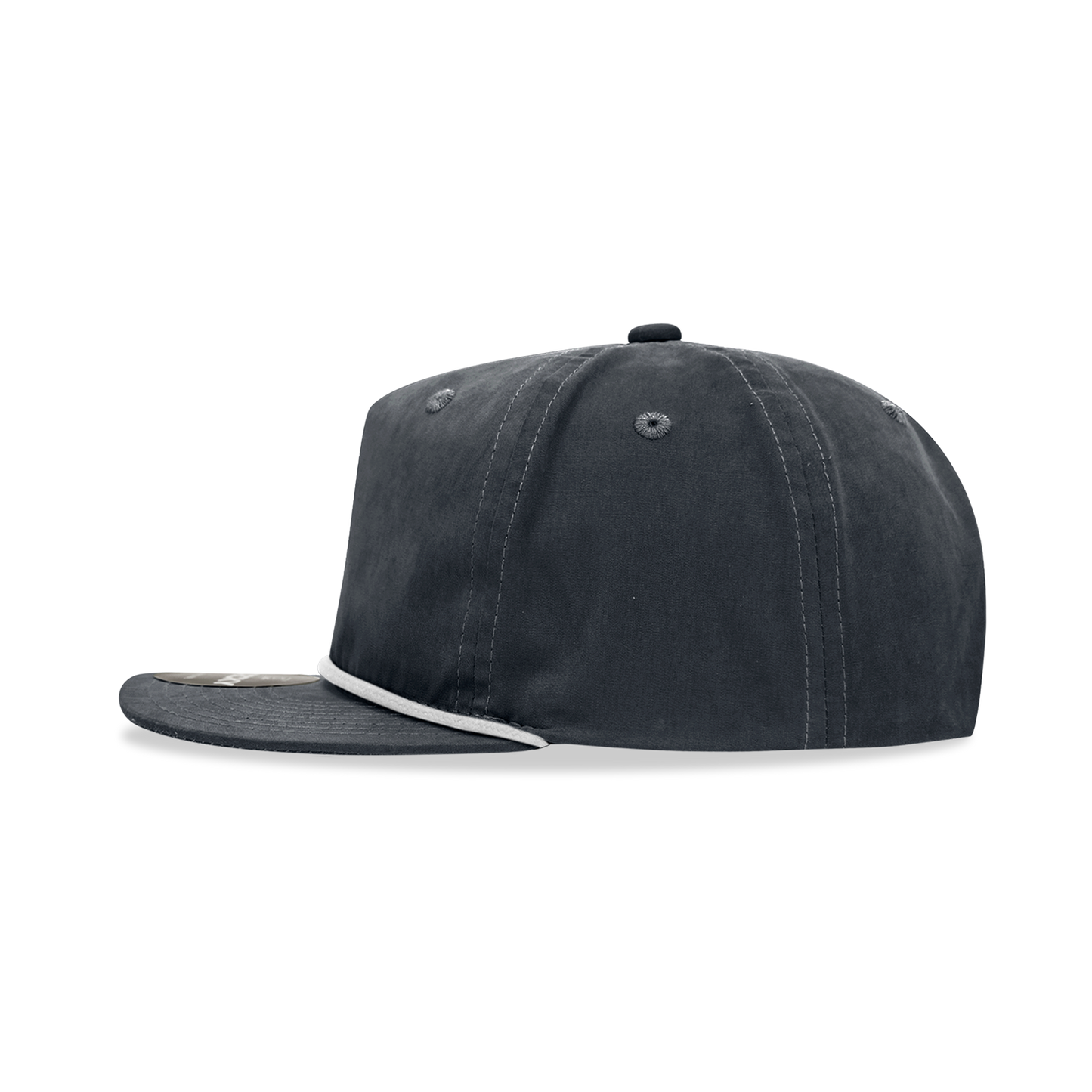 Decky 6032 - Classic Grandpa Rope Cap, 5 Panel Flat Bill Hat, Snapback
