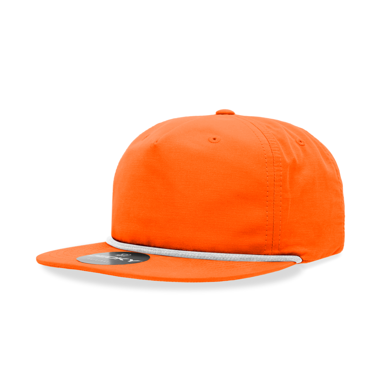 Decky 6032 - Classic Grandpa Rope Cap, 5 Panel Flat Bill Hat, Snapback