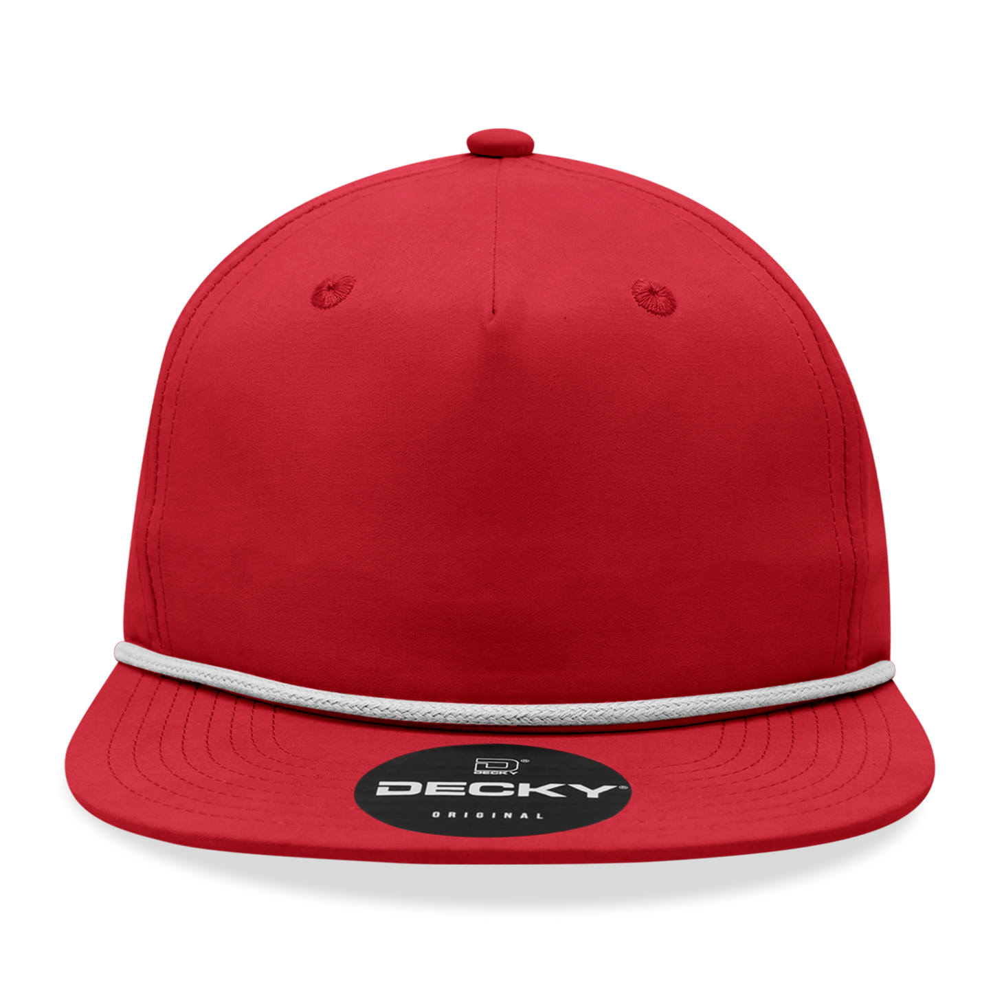Decky 6032 - Classic Grandpa Rope Cap, 5 Panel Flat Bill Hat, Snapback