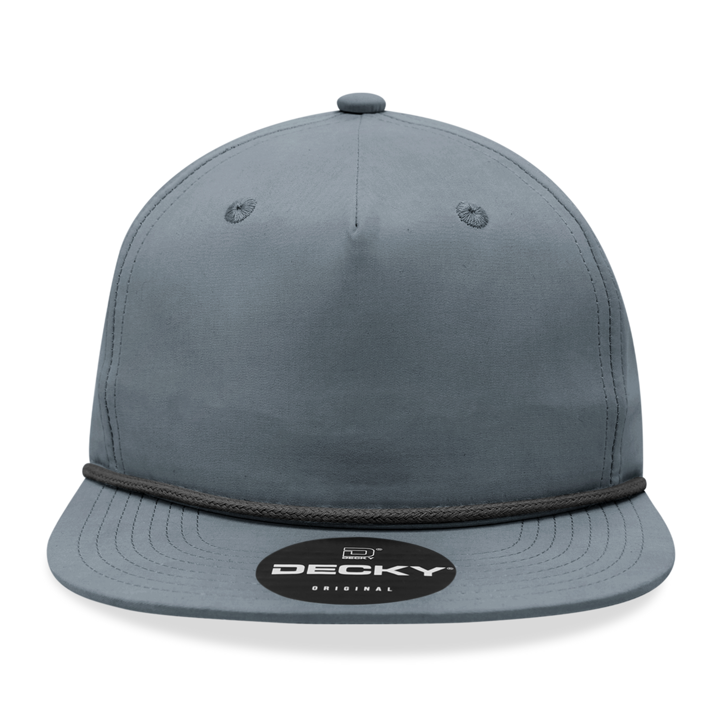 Decky 6032 - Classic Grandpa Rope Cap, 5 Panel Flat Bill Hat, Snapback