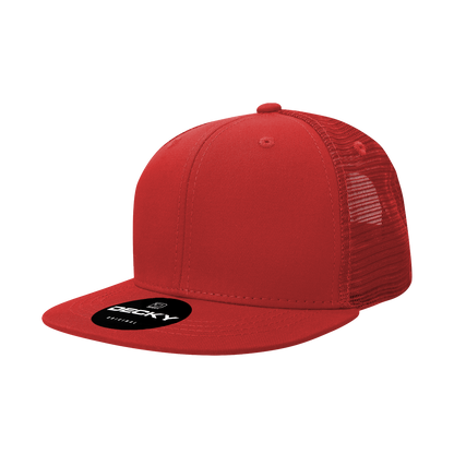 Decky 6033 6 Panel High Profile Structured Cotton Blend Trucker