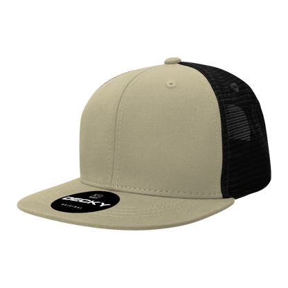 Decky 6033 6 Panel High Profile Structured Cotton Blend Trucker