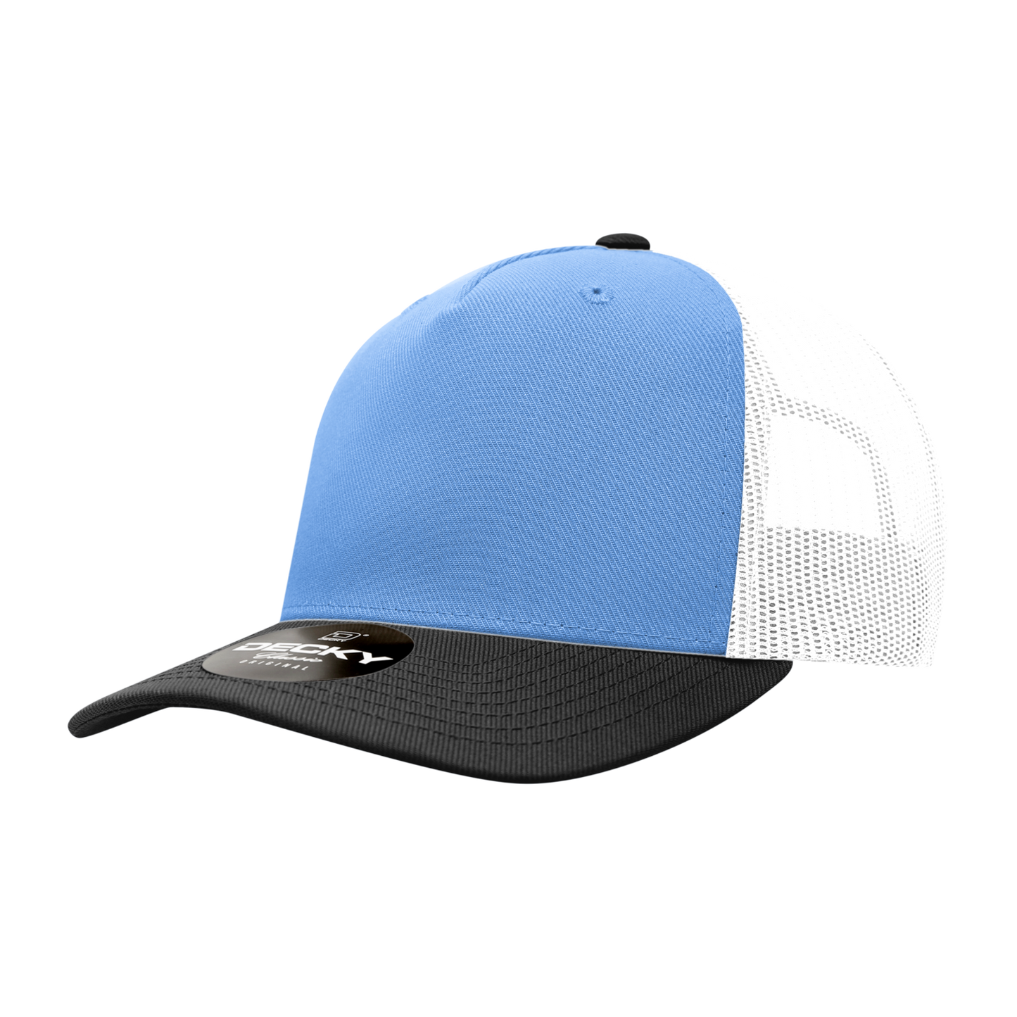 Decky 6039 5 Panel Mid Profile Structured Acrylic/Polyester Trucker Hat