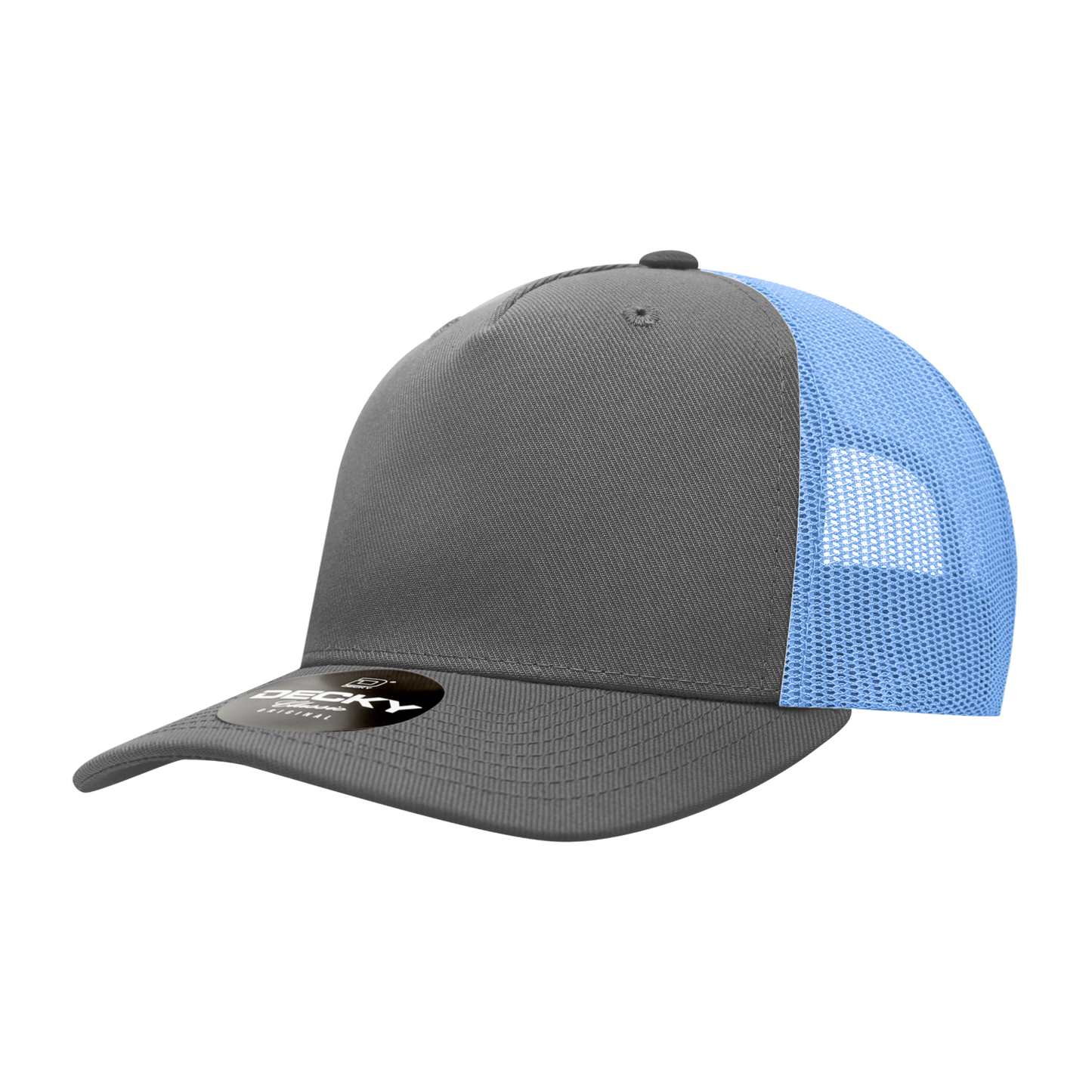 Decky 6039 5 Panel Mid Profile Structured Acrylic/Polyester Trucker Hat