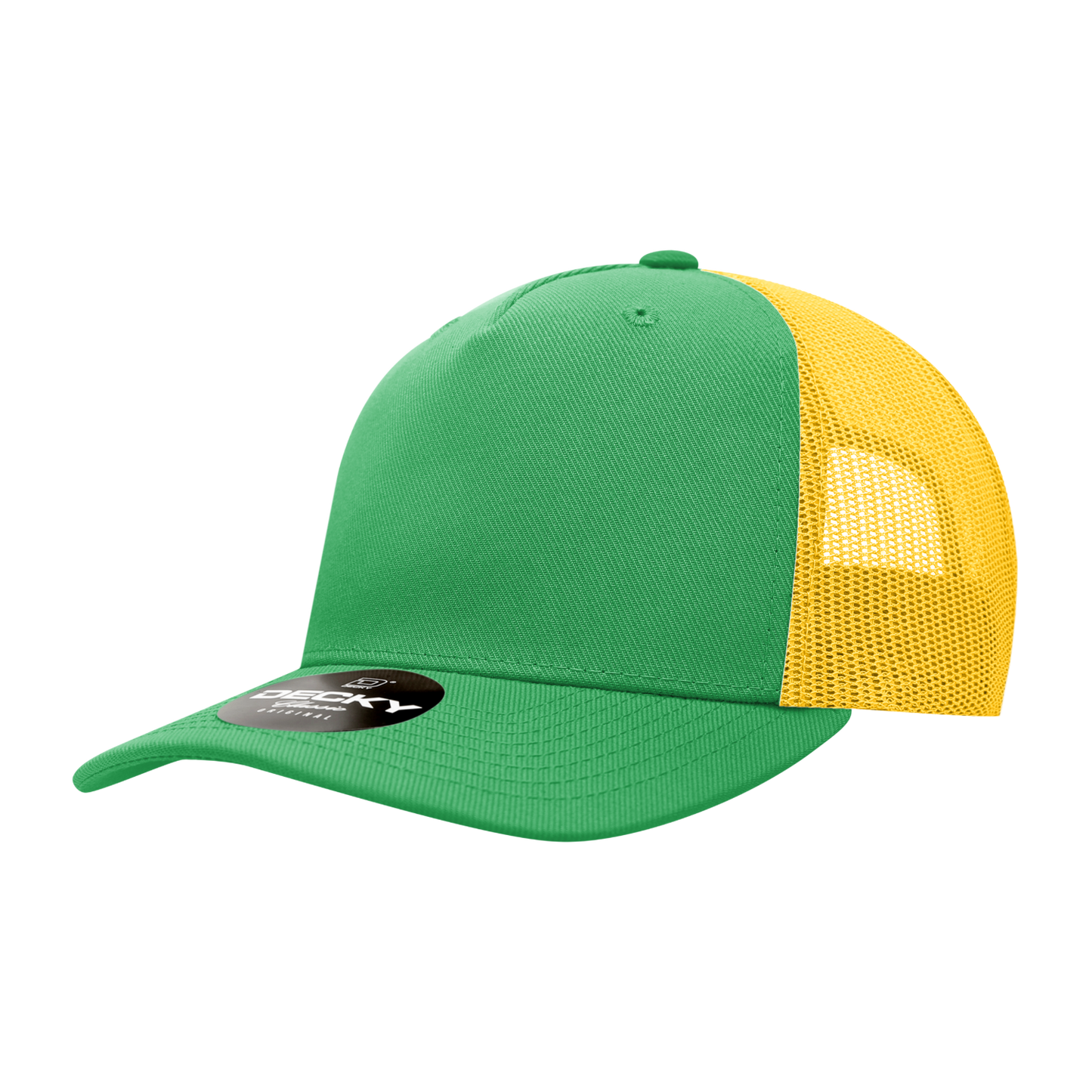 Decky 6039 5 Panel Mid Profile Structured Acrylic/Polyester Trucker Hat