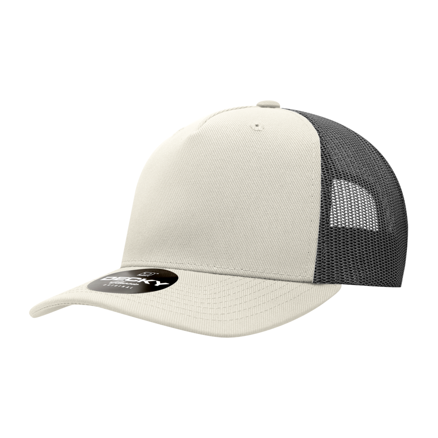Decky 6039 5 Panel Mid Profile Structured Acrylic/Polyester Trucker Hat