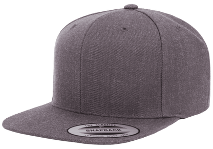 Yupoong 6089M Premium Snapback Hat Flat Bill Cap - YP Classics