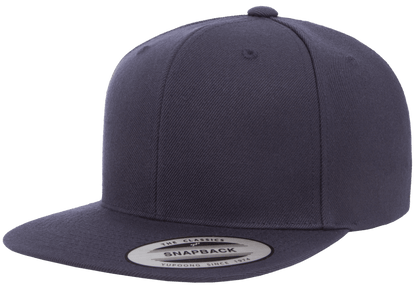 Yupoong 6089M Premium Snapback Hat Flat Bill Cap - YP Classics