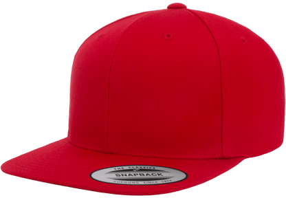 Yupoong 6089M Premium Snapback Hat Flat Bill Cap - YP Classics