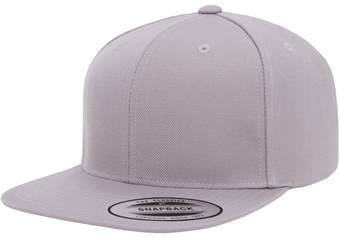 Yupoong 6089M Premium Snapback Hat Flat Bill Cap - YP Classics