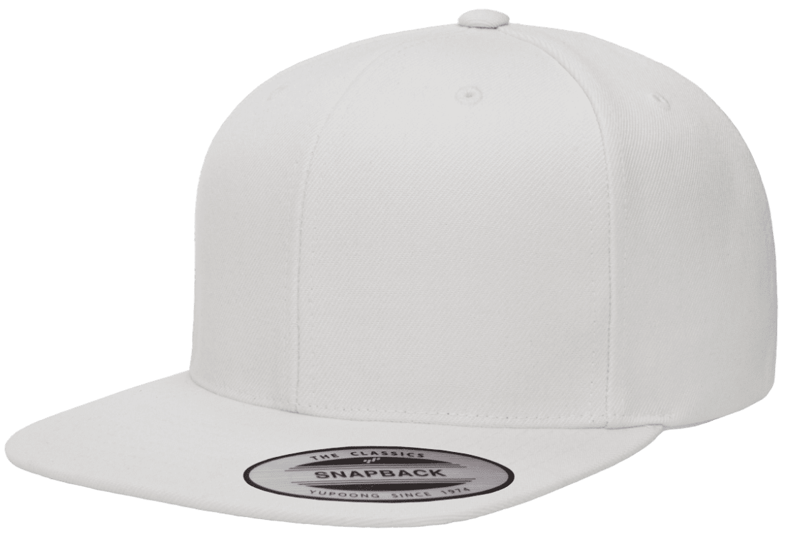 Yupoong 6089M Premium Snapback Hat Flat Bill Cap - YP Classics