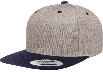 Yupoong 6089MT Premium Snapback Hat Flat Bill Cap, 2-Tone Colors - YP Classics