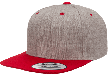 Yupoong 6089MT Premium Snapback Hat Flat Bill Cap, 2-Tone Colors - YP Classics