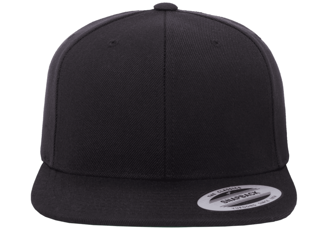 Yupoong 6089M Premium Snapback Hat Flat Bill Cap - YP Classics
