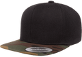Yupoong 6089TC Premium Camo Snapback Hat Flat Bill Cap 2-Tone Camouflage YP Classics