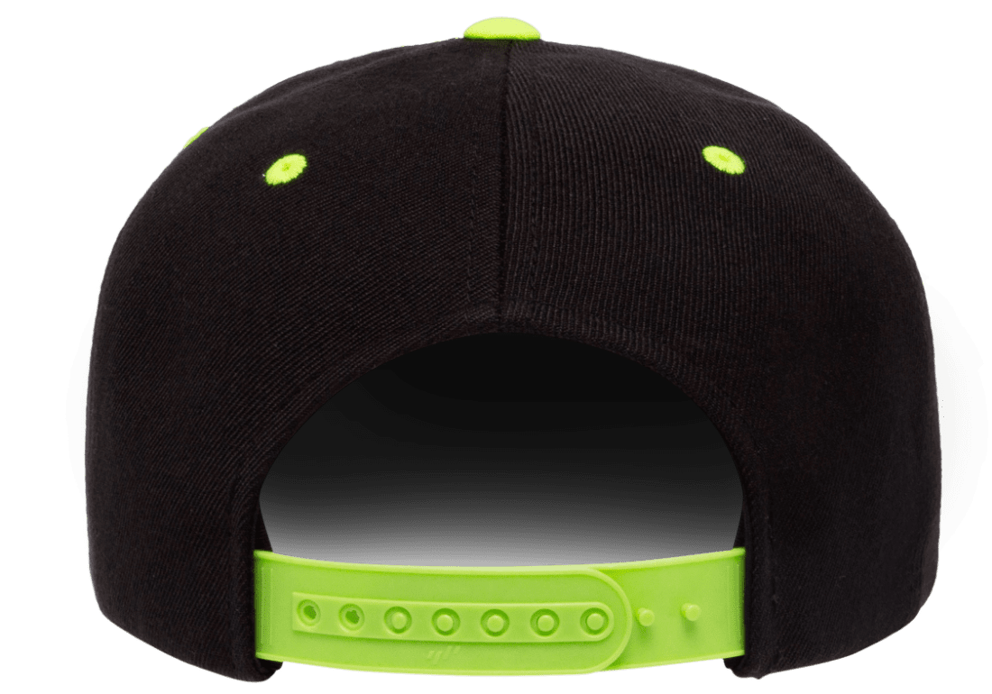 Yupoong 6089MT Premium Snapback Hat Flat Bill Cap, 2-Tone Colors - YP Classics