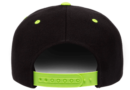 Yupoong 6089MT Premium Snapback Hat Flat Bill Cap, 2-Tone Colors - YP Classics