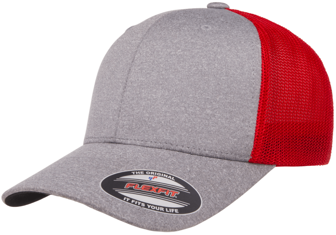 Heather Grey/Red color variant