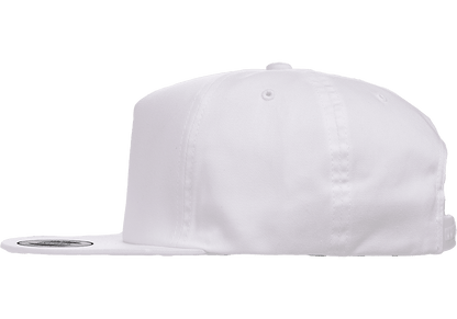 Yupoong 6502 Unstructured 5-Panel Snapback Hat, Flat Bill Cap - YP Classics