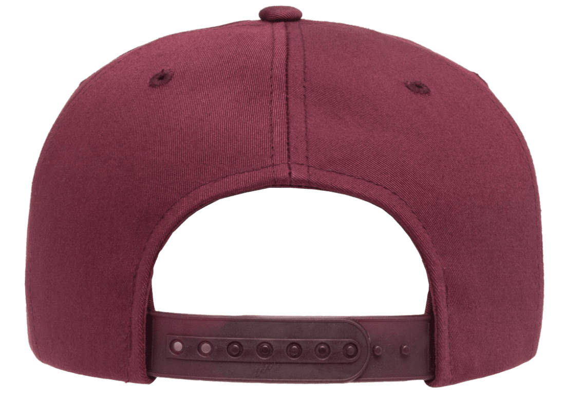 Yupoong 6502 Unstructured 5-Panel Snapback Hat, Flat Bill Cap - YP Classics