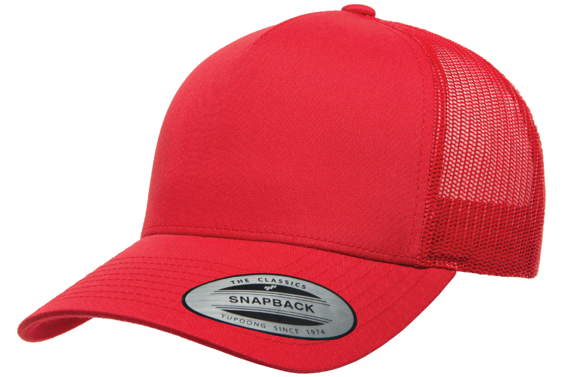 Yupoong 6506 5-Panel Retro Trucker Hat Baseball Cap with Mesh Back YP Classics