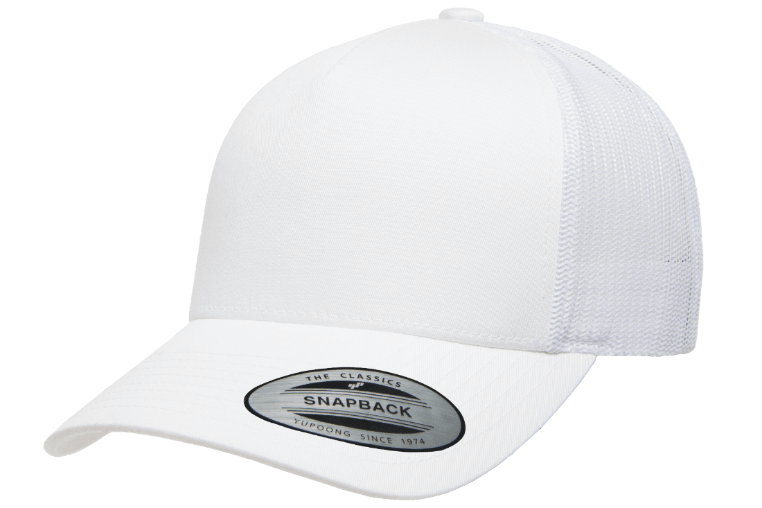 Yupoong 6506 5-Panel Retro Trucker Hat Baseball Cap with Mesh Back YP Classics