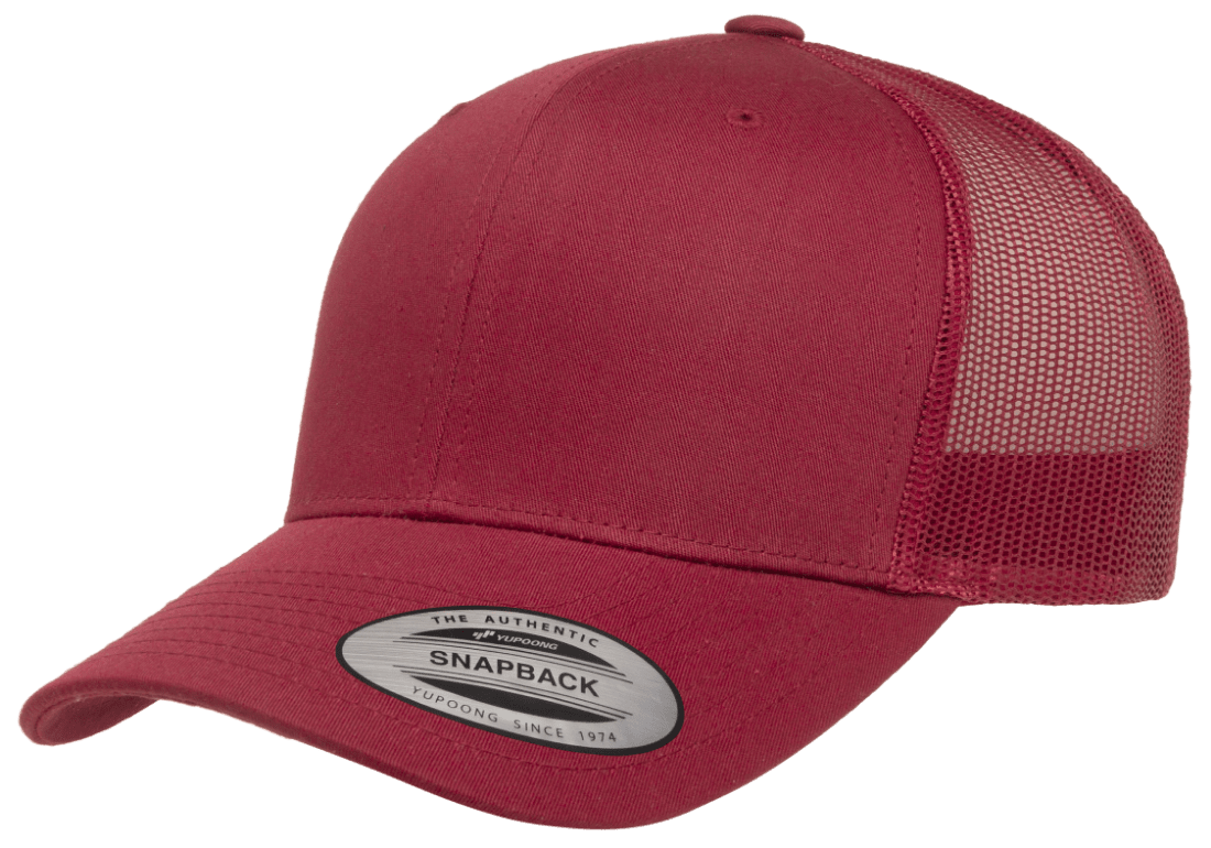 Yupoong 6606 Retro Trucker Hat Baseball Cap with Mesh Back - YP Classics