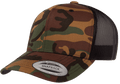 Yupoong 6606CA Camo Retro Trucker Hat Baseball Cap with Mesh Back Camouflage YP Classics