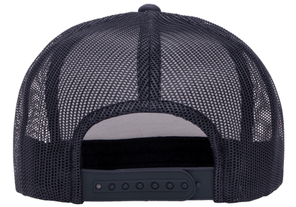 Yupoong 6606W Retro Trucker Hat Baseball Cap with Mesh Back White Front YP Classics