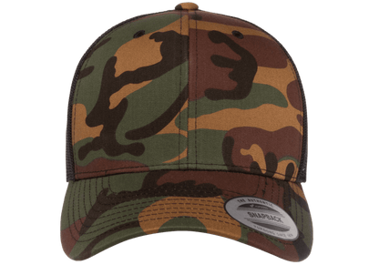 Yupoong 6606CA Camo Retro Trucker Hat Baseball Cap with Mesh Back Camouflage YP Classics