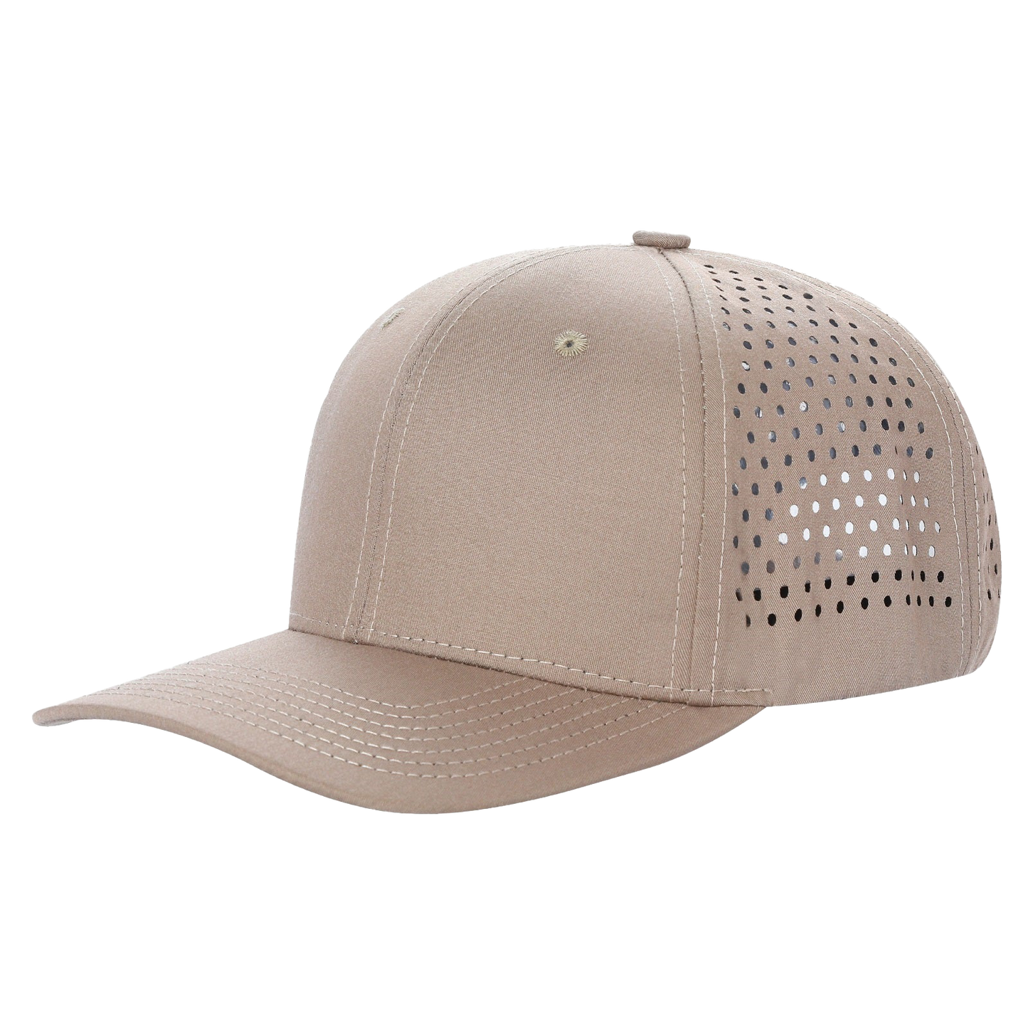 Unbranded 6 Panel Perforated Hat Laser Vented Cap