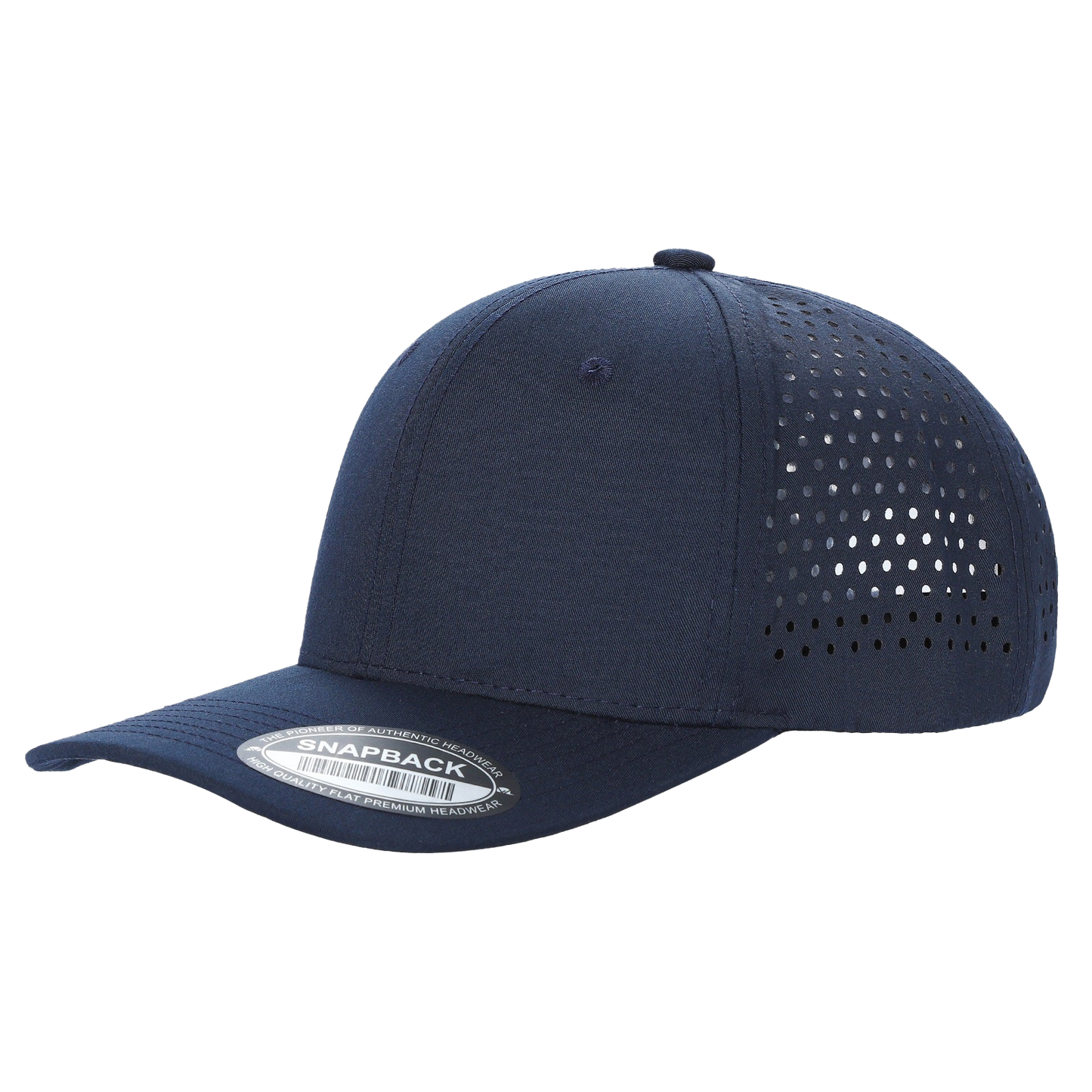 Unbranded 6 Panel Perforated Hat Laser Vented Cap