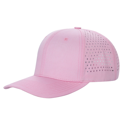 Unbranded 6 Panel Perforated Hat Laser Vented Cap