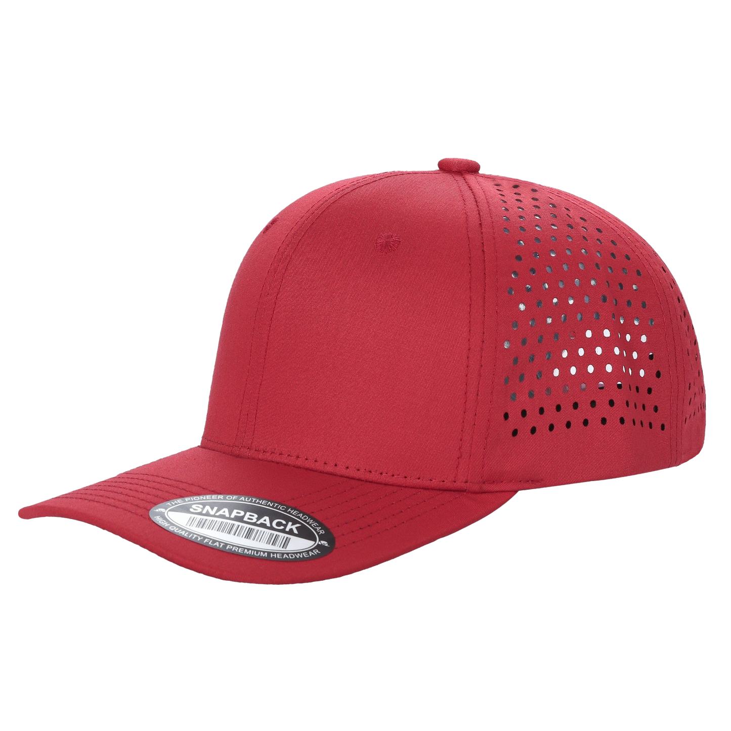 Unbranded 6 Panel Perforated Hat Laser Vented Cap