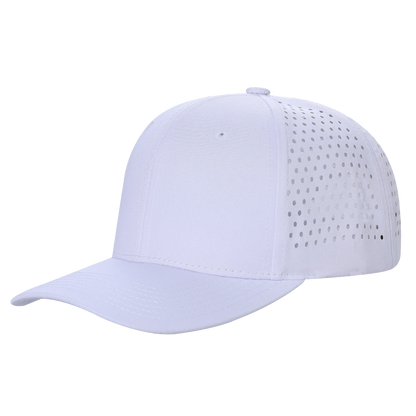 Unbranded 6 Panel Perforated Hat Laser Vented Cap