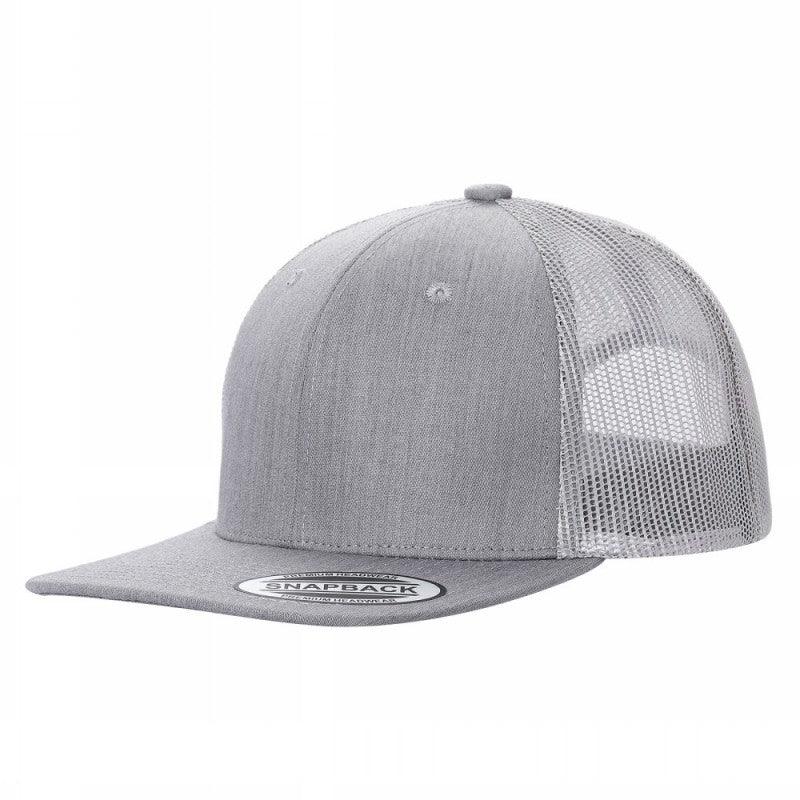 Unbranded 6 Panel Flat Bill Trucker Hat Snapback
