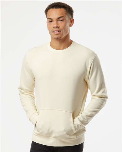 Next Level 9001 Unisex Santa Barbara Pocket Crewneck Sweatshirt