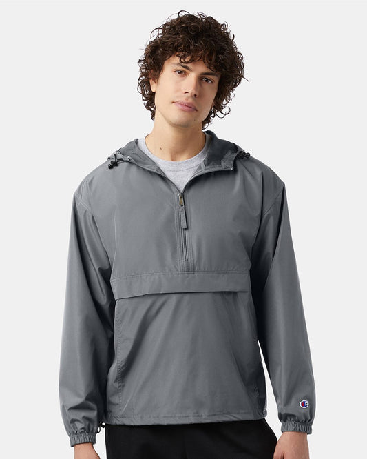 Champion CO200 Unisex Packable Anorak Jacket - Star Hats & Embroidery