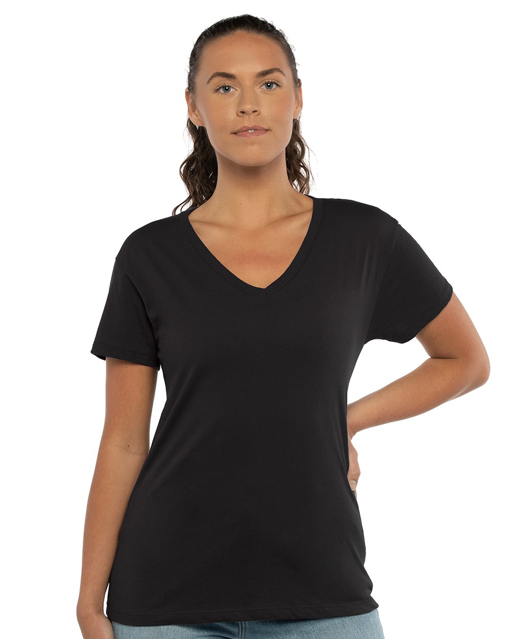 Next Level 3940 Women’s Cotton V-Neck Tee