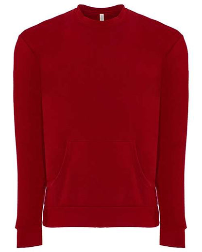 Next Level 9001 Unisex Santa Barbara Pocket Crewneck Sweatshirt