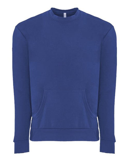 Next Level 9001 Unisex Santa Barbara Pocket Crewneck Sweatshirt