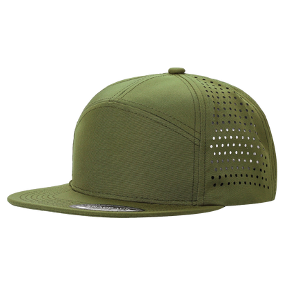 Unbranded 7 Panel Perforated Hat Laser Vented Cap