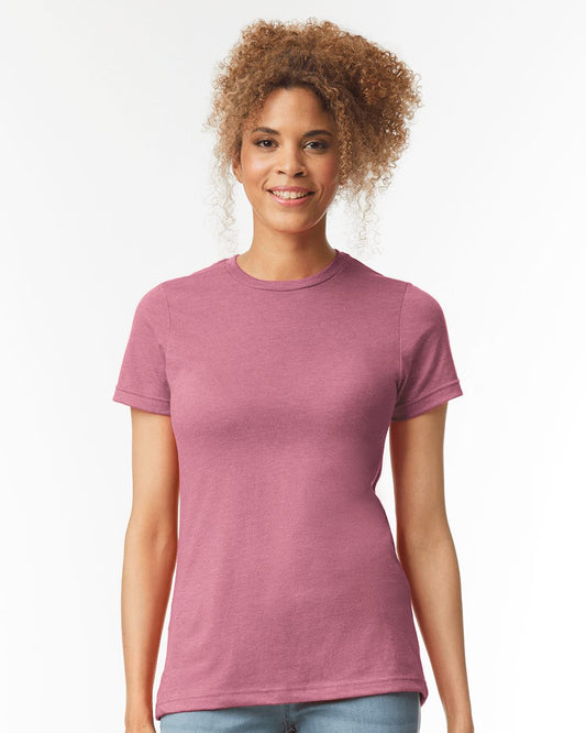 Gildan 64001LCVC Women's Softstyle® CVC T-Shirt - Star Hats & Embroidery