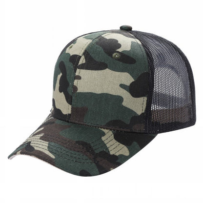 Unbranded 6-Panel Curve Trucker Hat, Blank Mesh Back Cap