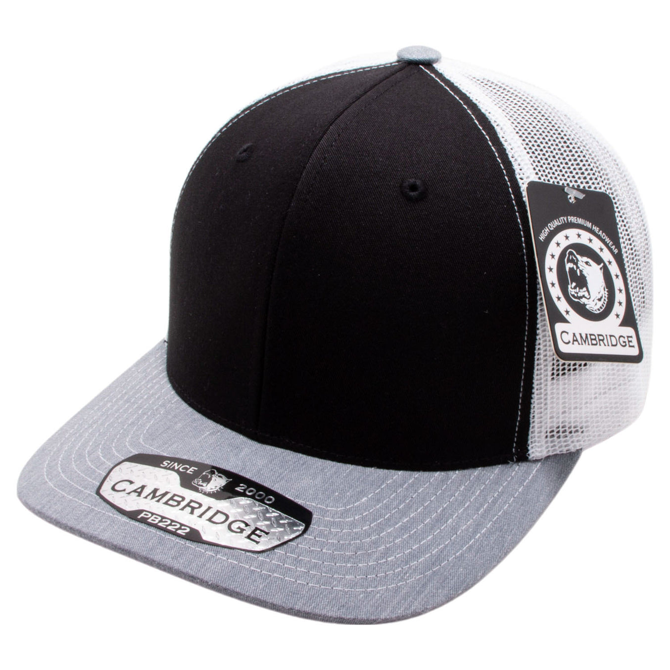 Black/White/Heather Gray color variant