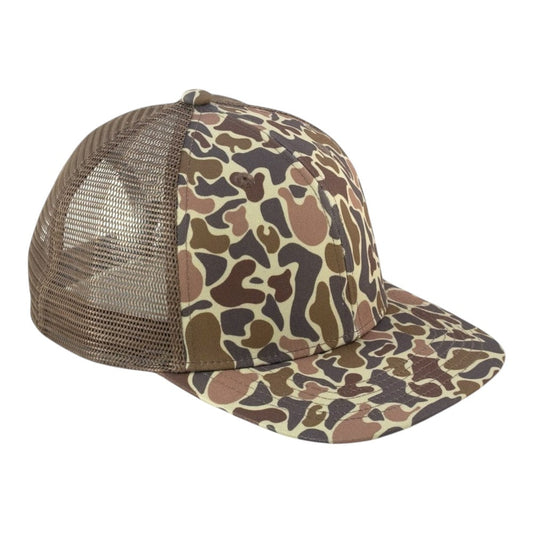 Blank Rope Hats Camo Trucker Cap Mesh Back - Star Hats & Embroidery