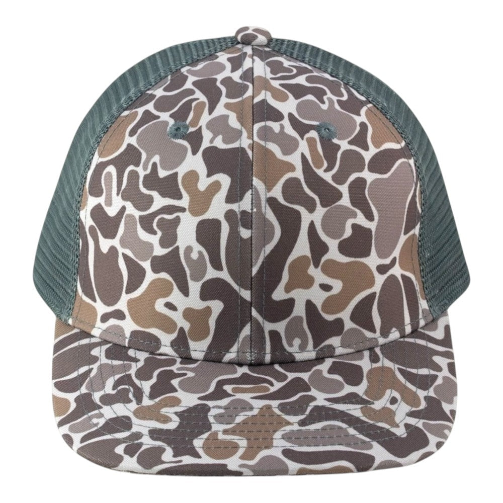 Blank Rope Hats Camo Trucker Cap Mesh Back