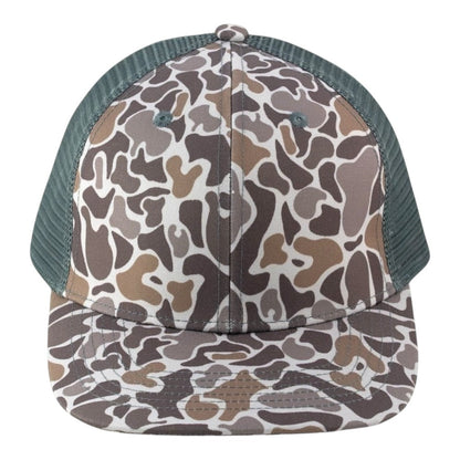 Blank Rope Hats Camo Trucker Cap Mesh Back