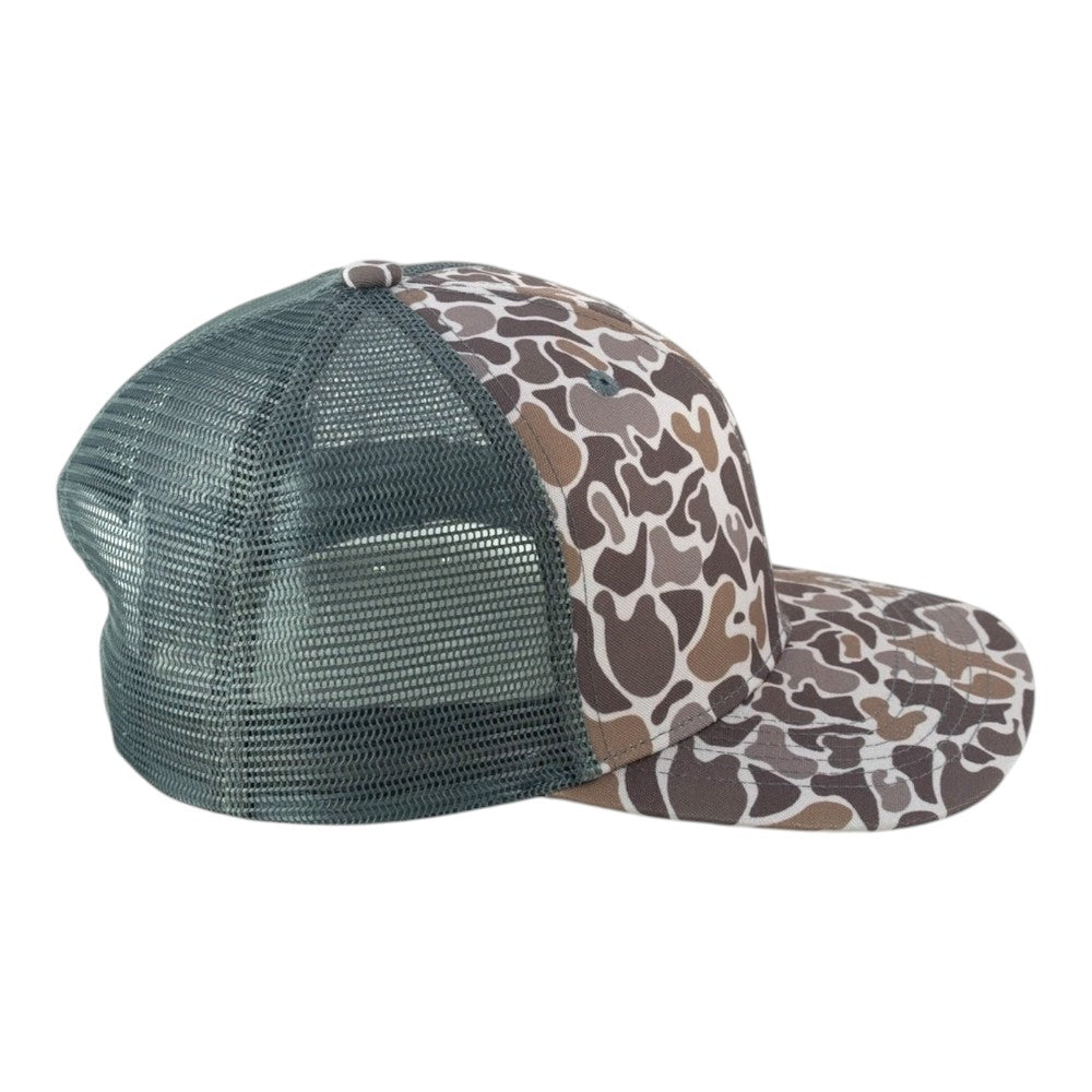 Blank Rope Hats Camo Trucker Cap Mesh Back